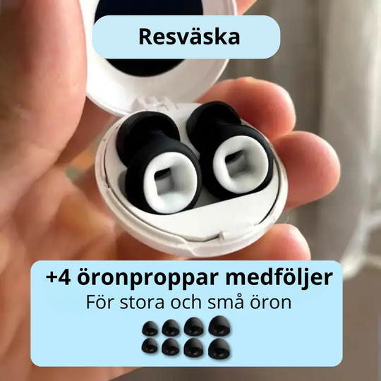 1+1 par støyblokkerende ørepropper for søvn